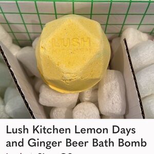 • SOLD •Lush Kitchen Lemon Days and Ginger Beer Bath Bomb